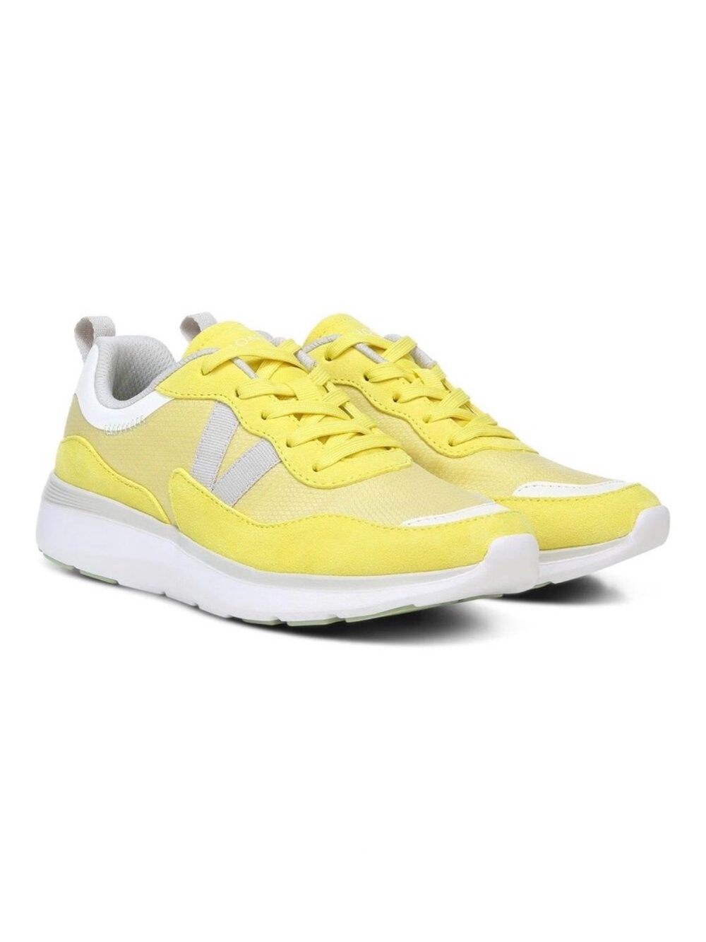 NEW Vionic Ayse Womens Size 9 Athletic Sneakers w Arch Support Acacia Yellow